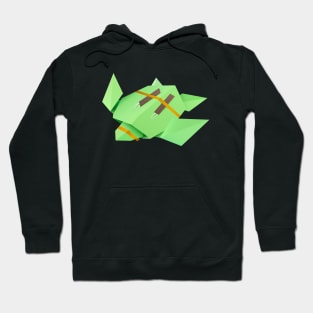 Origami ninja turtle Mikelangelo Hoodie